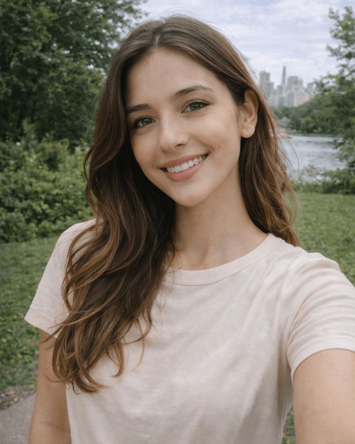 Before: original selfie photo