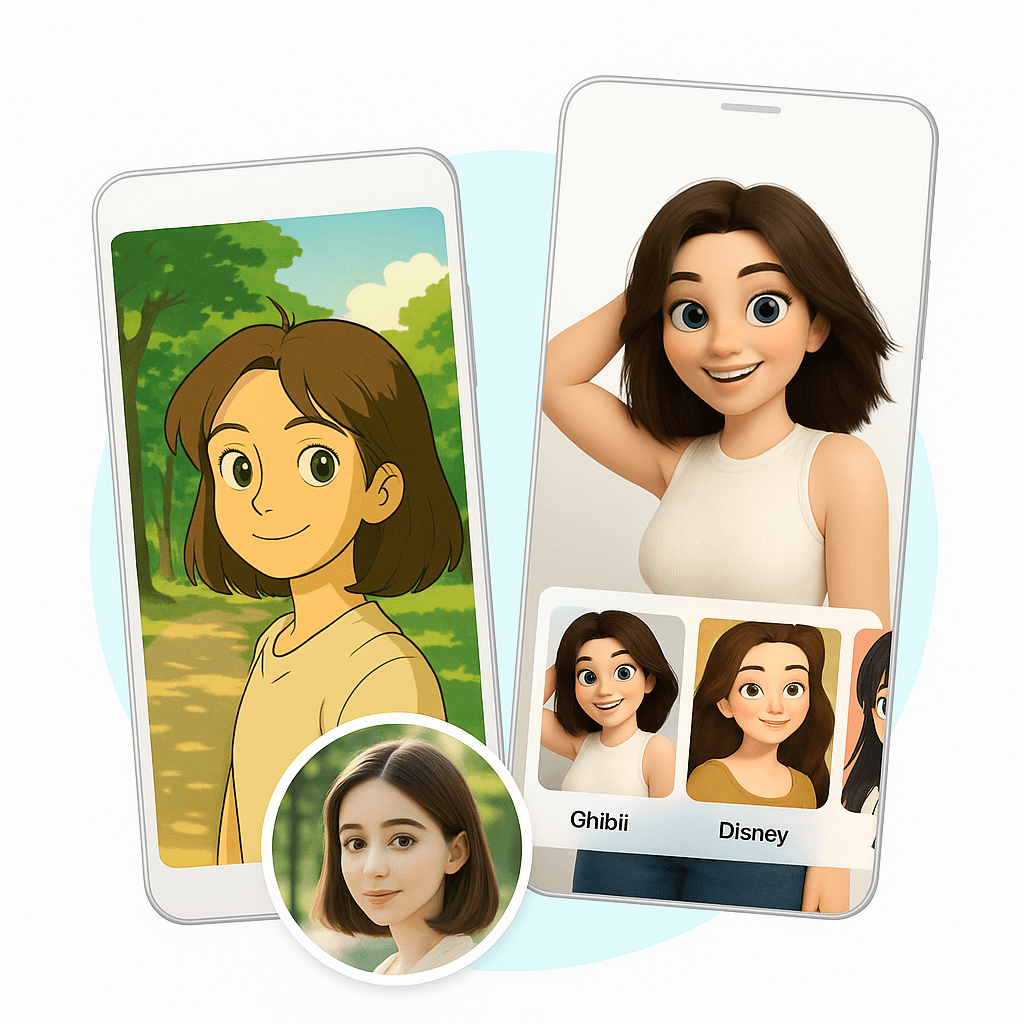 App screenshots display